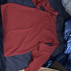 WINDSOR 💥 Maroon off the shoulder dress